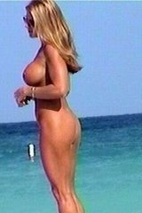 huge boobs of nudist bimbo girl